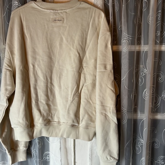 CAMILLA AND MARC ‘Ovaries. Talk About Them.’ Ovarian Cancer Sweatshirt Cream - Picture 10 of 10